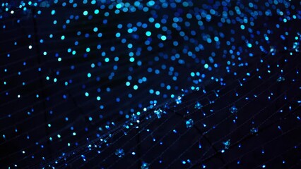Poster - Abstract bokeh blurry background for lighting festive celebration concept. illumination