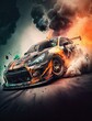 Cinematic drifting car | Burnout tires