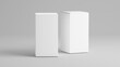 © Sashkin - Pair of white packaging box - 3d rendering mock up.