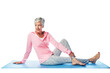 © peopleimages.com - Flexibility, fitness and senior woman in yoga twist to stretch for old age health and wellness. Png, isolated background and yogi practice of a mature female for physical workout and wellbeing