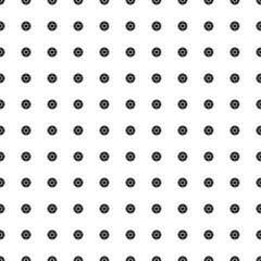 Poster - Square seamless background pattern from geometric shapes. The pattern is evenly filled with black optic cable symbols. Vector illustration on white background