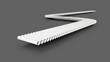 © Hammad Khan/Wirestock Creators - 3d of white conveyor belt made with PVC plastic pipes