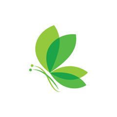 Wall Mural - butterfly logo design vector