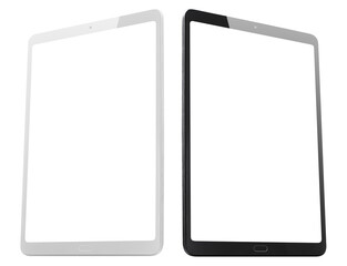 Canvas Print - Two tablet computers cut out