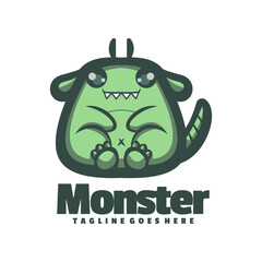 Wall Mural - Monster Logo Vector