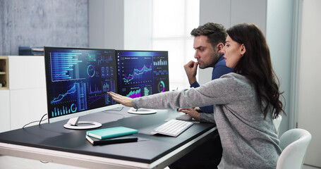 Aufkleber - Business Data Analytics Dashboard