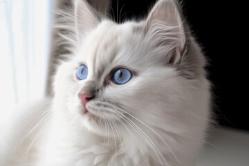 Ragdoll kitten. Generative AI