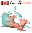 Kanada, Fläche und Flagge
