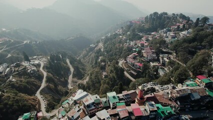 Poster - Aerial view of Mussoorie 