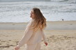 girl on the beach dance