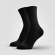 Schwarze Socken auf weißem Hintergrund (Erstellt durch KI-Tool)