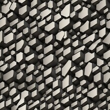 Abstract Pattern Of Gray Colored Rock Shapes On A Black Background