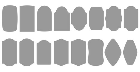 Poster - Big set of vector labels shape for your design.