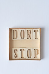 Poster - dont stop