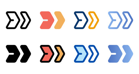 Poster - Breadcrumb icons in different style. Breadcrumb icons. Different style icons set. Vector illustration