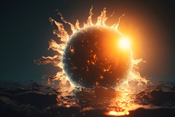 Poster - sun created using AI Generative Technology