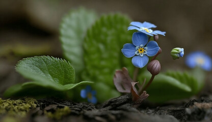 Sticker - Beauty Captured in a Macro Springtime Photograph ,generative AI