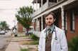 Captivating Portrait of a Dedicated Small-Town Doctor, generative ai