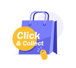 Poster - online shopping concept,flat design icon vector illustration