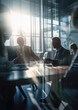 © Polarpx - Business situation visualized in a bright office environment in a busy workplace