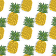 vector illustration seamless pattern of pineapples would likely consist of a repeated design ,for such as greeting cards, website backgrounds, or textiles, kitchen utensils