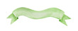 © Nadja - Green banner isolated on a white background. Watercolor ribbon banner clipart. Empty green template for sign or decoration. Eco color of the bright flag. Beautiful decor.