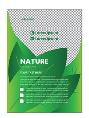 Wall Mural - nature flyer template