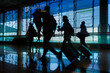 © Fabio Principe - People walking to gate departure of flight. Tourists with luggage. Travel, tourism, journey concept