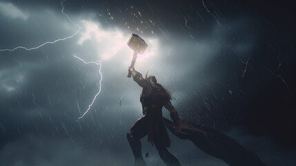 Canvas Print - Norse God Thor - God of thunder