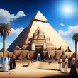 wedding in Egypt pyramid 