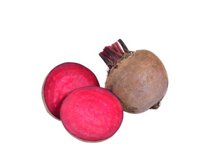 Poster - Fresh beetroot isolated on  transparent png