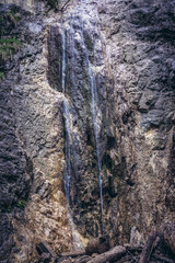 Sticker - So called Rainbow Waterfall in Monastery Gorge in Slovak Paradise mountain range in Slovakia