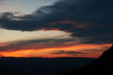 Fototapeta Na sufit - sunset in the mountains