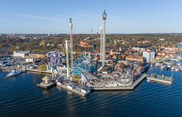 Poster - Amusement Park in Stockholm, Sweden. Grona Lund