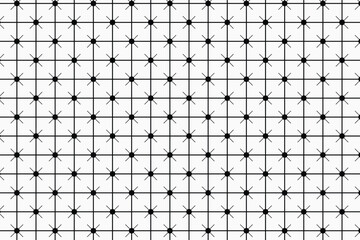Poster - abstract geometric black ornamental seamless style pattern design.
