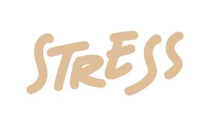 simple stress word for design element