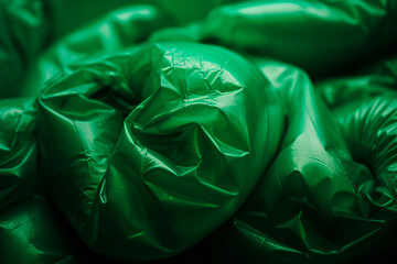 futuristic green silky fabric texture, created with generative ai