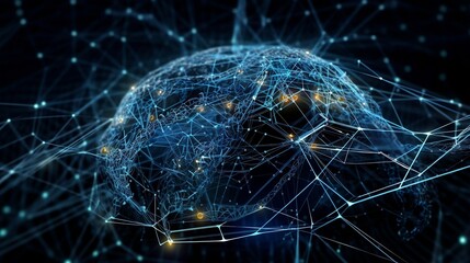 artificial intelligence, machine learning concepts, complex algorithms and networks that drive intelligent systems. generative AI