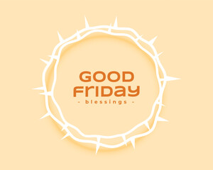 good friday religious background in modern style