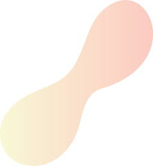 Poster - Abstract fluid shape. Gradient liquid element. Amoeba splash design. 
