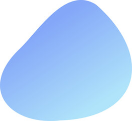 Poster - Abstract fluid shape. Gradient liquid element. Amoeba splash design. 
