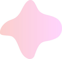Poster - Abstract fluid shape. Gradient liquid element. Amoeba splash design. 
