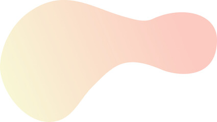 Poster - Abstract fluid shape. Gradient liquid element. Amoeba splash design. 
