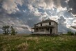 Abandoned homestead on the Prairie