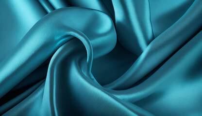 blue satin fabric background