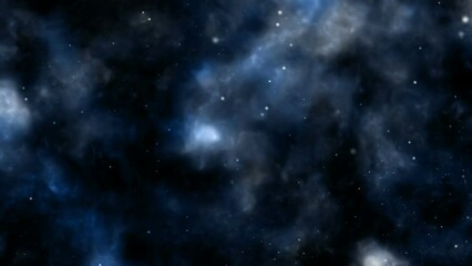 Wall Mural - looped flight through dark nebulae