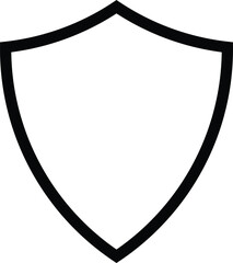 Poster - shield on white . shield icon vector . protection icon vector. security vector icon