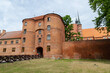 South gate at the Castle and Cathedral in Frombork, Poland. Nicolaus Copernicus famous astronomer lived and worked here.