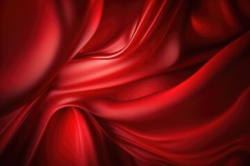 red silk satin background. abstract background luxury cloth or liquid wave or wavy folds.