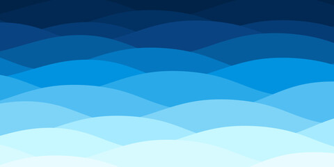  Abstract background with Blue waves pattern. Summer lake wave, water flow creative minimal design. Vector illustration